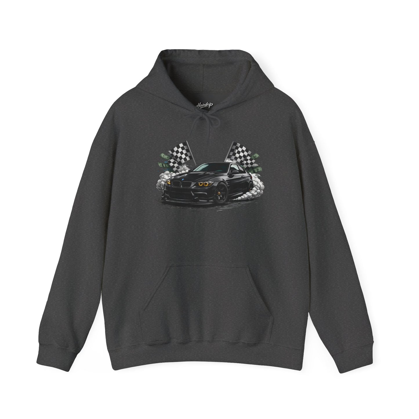 Racing Car Hoodie — Drip Mask Back Graphic Streetwear
