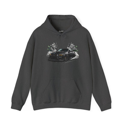 Racing Car Hoodie — Drip Mask Back Graphic Streetwear