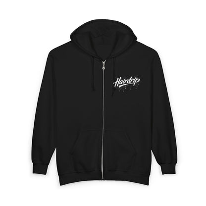 Hairdrip Logo Zip Hoodie – Barber Shop Barbering Crew Sweatshirt