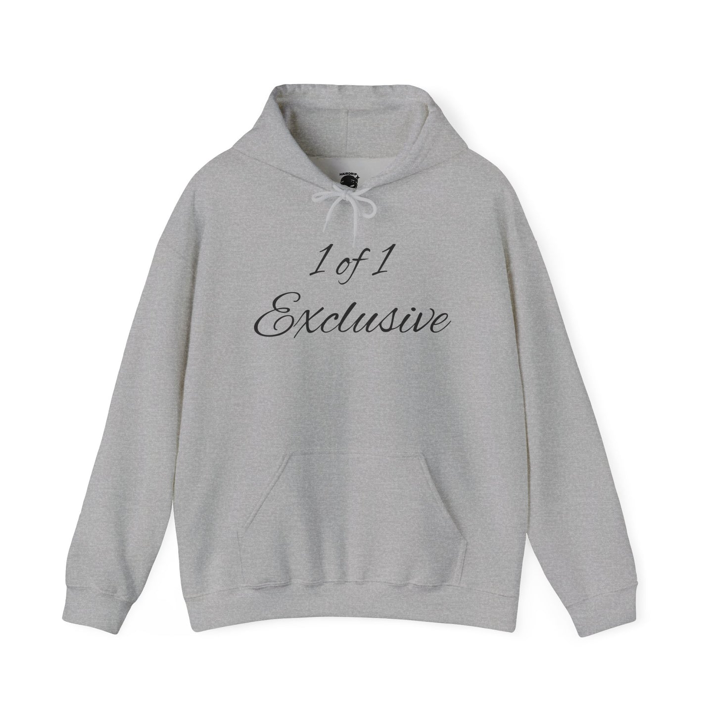 Exclusive "1 of 1" Hoodie — Minimal Script Design with Small Back Emblem