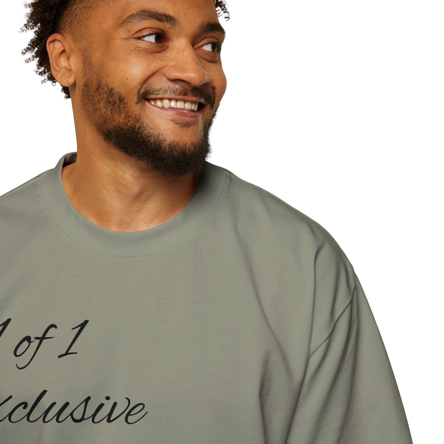 Oversized Tee — "1 of 1 Exclusive" Graphic T-Shirt (Hairdrip Drip Skull Back Print)
