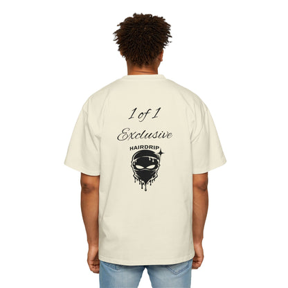 Oversized Tee — "1 of 1 Exclusive" Graphic T-Shirt (Hairdrip Drip Skull Back Print)