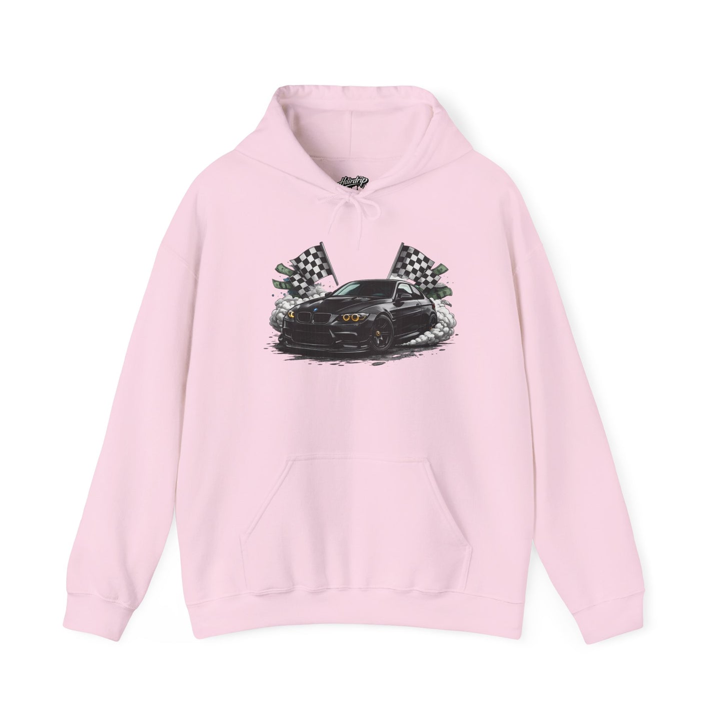 Racing Car Hoodie — Drip Mask Back Graphic Streetwear