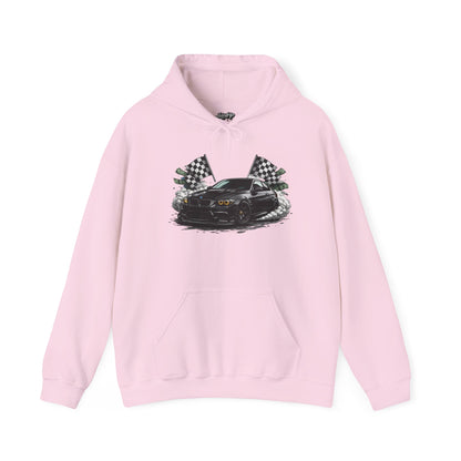 Racing Car Hoodie — Drip Mask Back Graphic Streetwear