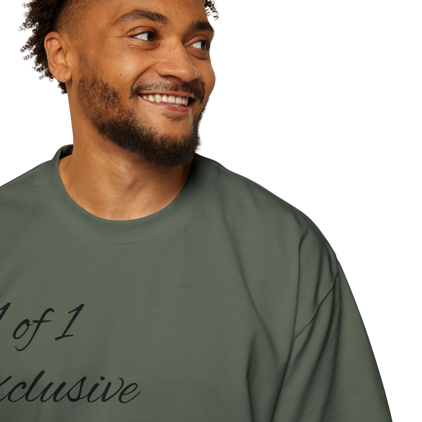 Oversized Tee — "1 of 1 Exclusive" Graphic T-Shirt (Hairdrip Drip Skull Back Print)