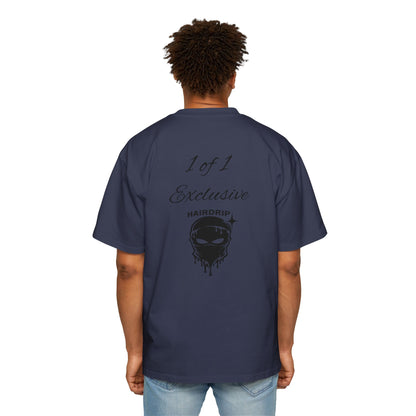 Oversized Tee — "1 of 1 Exclusive" Graphic T-Shirt (Hairdrip Drip Skull Back Print)