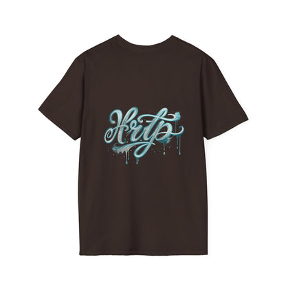 Graffiti Script 'Art' Tee — Drip Lettering Streetwear T-Shirt