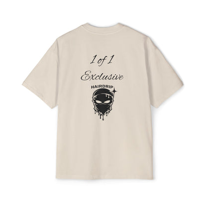Oversized Tee — "1 of 1 Exclusive" Graphic T-Shirt (Hairdrip Drip Skull Back Print)