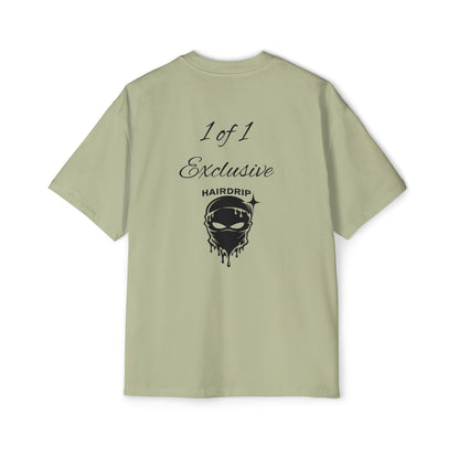 Oversized Tee — "1 of 1 Exclusive" Graphic T-Shirt (Hairdrip Drip Skull Back Print)