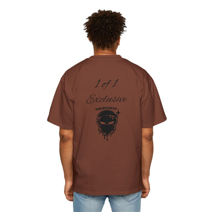 Oversized Tee — "1 of 1 Exclusive" Graphic T-Shirt (Hairdrip Drip Skull Back Print)