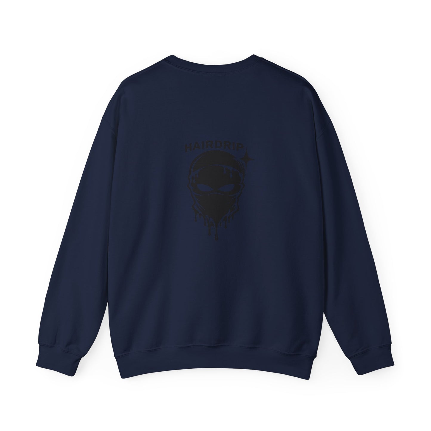 Car Crewneck Sweatshirt — 'Hairdrip' Drifting Muscle Car Design