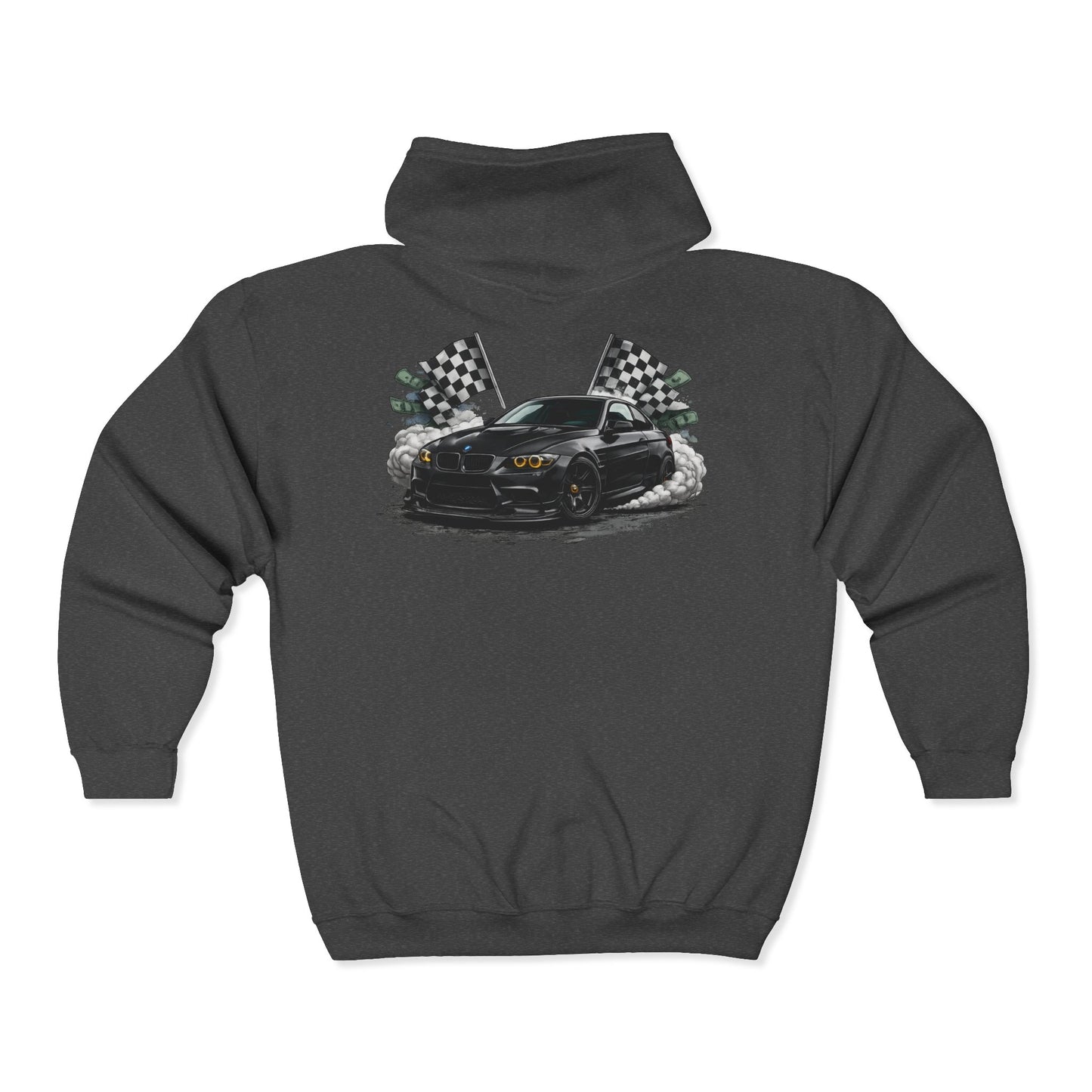 Racing Mustang Zip Hoodie – '1 of 1 Exclusive' Graphic Car Pullover