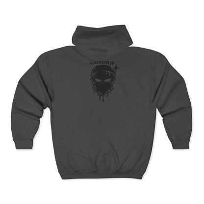 Hairdrip Logo Zip Hoodie – Barber Shop Barbering Crew Sweatshirt