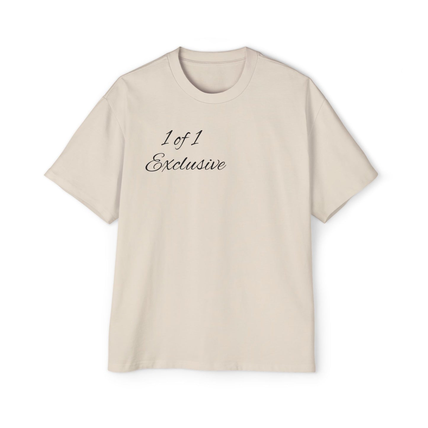 Oversized Tee — "1 of 1 Exclusive" Graphic T-Shirt (Hairdrip Drip Skull Back Print)