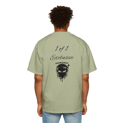 Oversized Tee — "1 of 1 Exclusive" Graphic T-Shirt (Hairdrip Drip Skull Back Print)