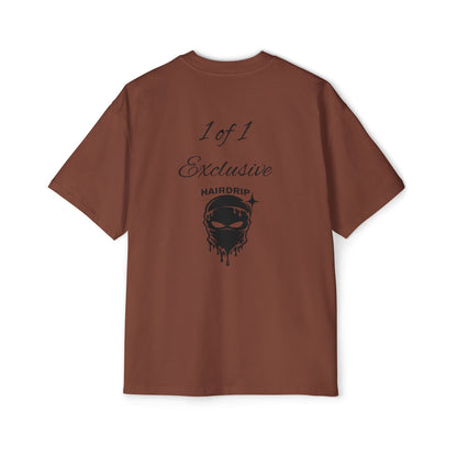 Oversized Tee — "1 of 1 Exclusive" Graphic T-Shirt (Hairdrip Drip Skull Back Print)