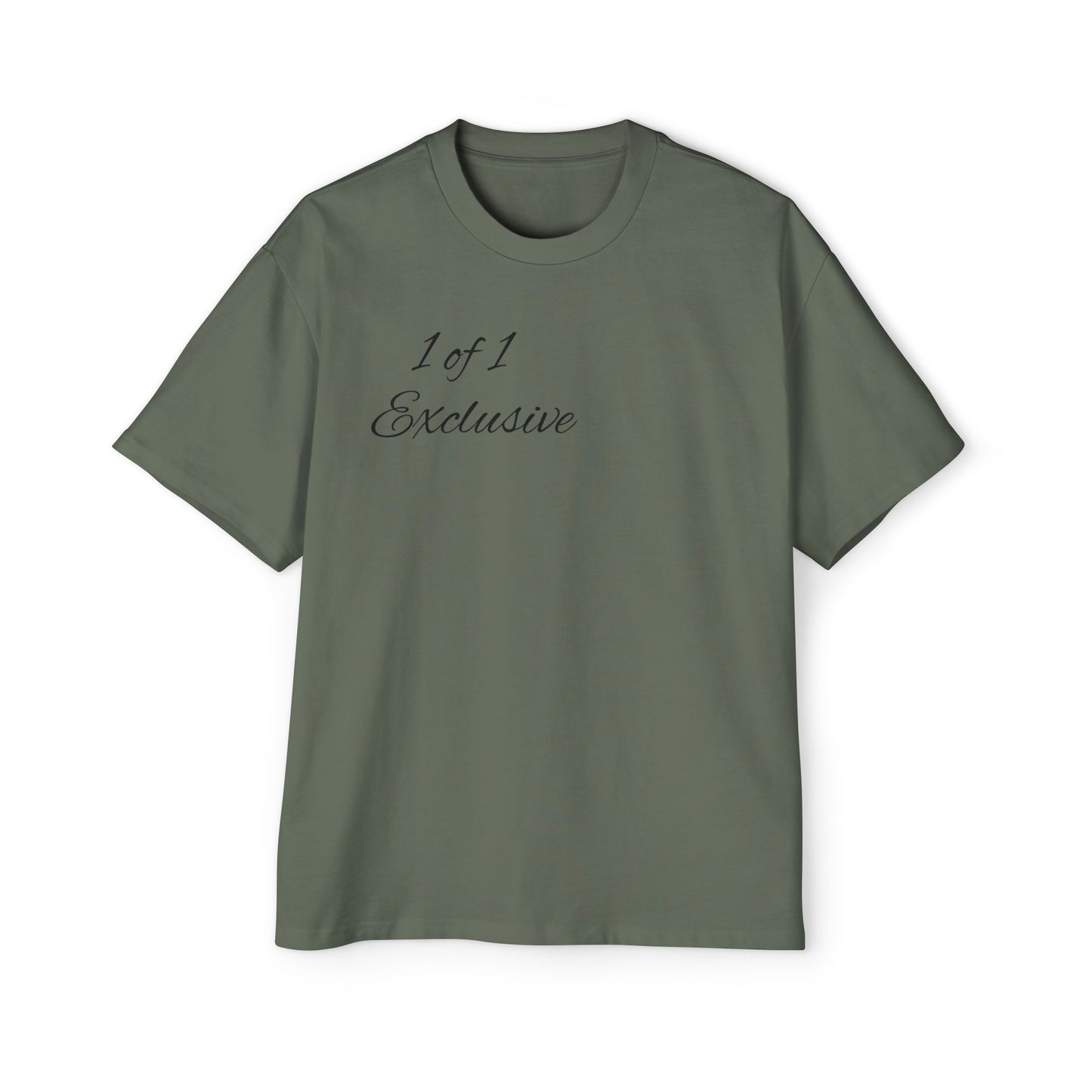 Oversized Tee — "1 of 1 Exclusive" Graphic T-Shirt (Hairdrip Drip Skull Back Print)