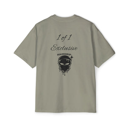Oversized Tee — "1 of 1 Exclusive" Graphic T-Shirt (Hairdrip Drip Skull Back Print)