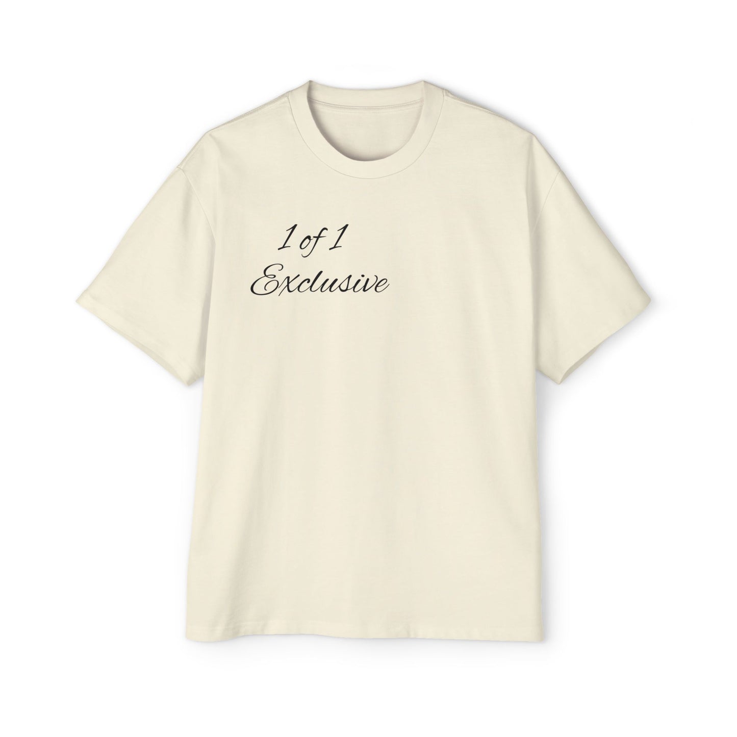 Oversized Tee — "1 of 1 Exclusive" Graphic T-Shirt (Hairdrip Drip Skull Back Print)