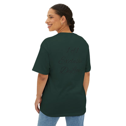 Exclusive DeLeon Graphic Tee — "1 of 1" Oversized Boxy Shirt