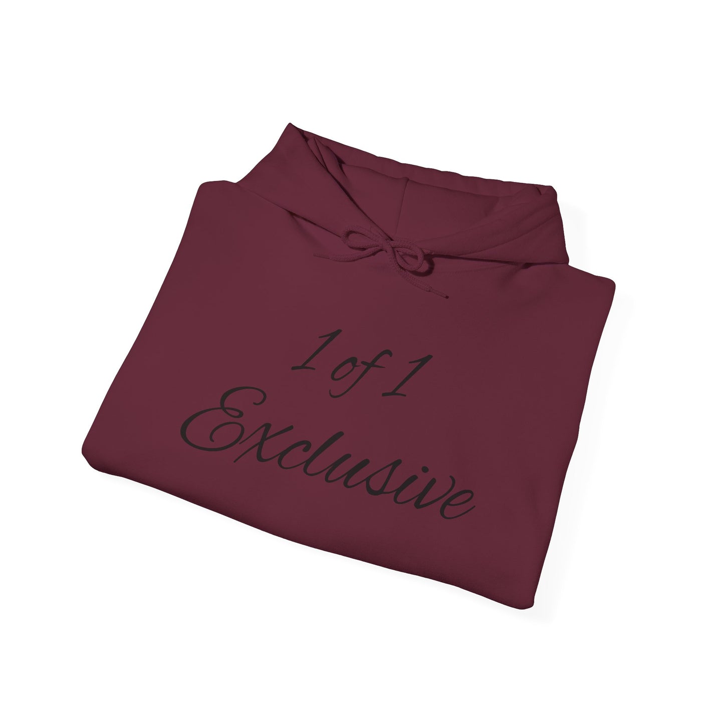 Exclusive "1 of 1" Hoodie — Minimal Script Design with Small Back Emblem