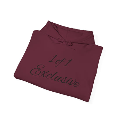 Exclusive "1 of 1" Hoodie — Minimal Script Design with Small Back Emblem