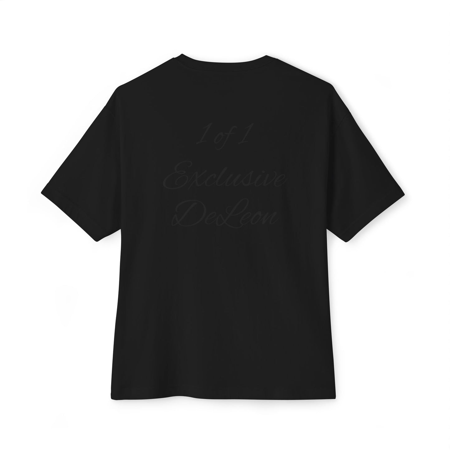 Exclusive DeLeon Graphic Tee — "1 of 1" Oversized Boxy Shirt