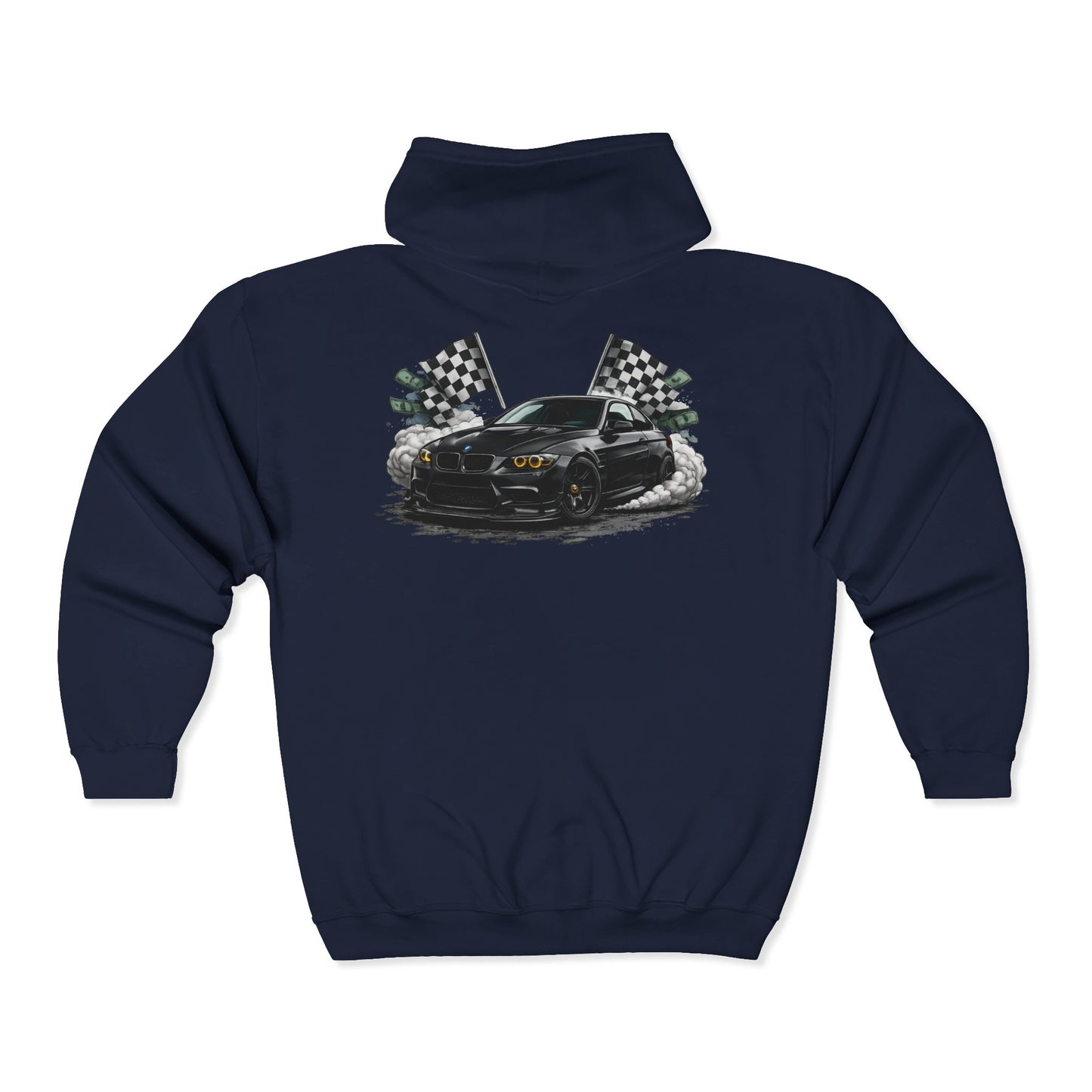 Racing Mustang Zip Hoodie – '1 of 1 Exclusive' Graphic Car Pullover