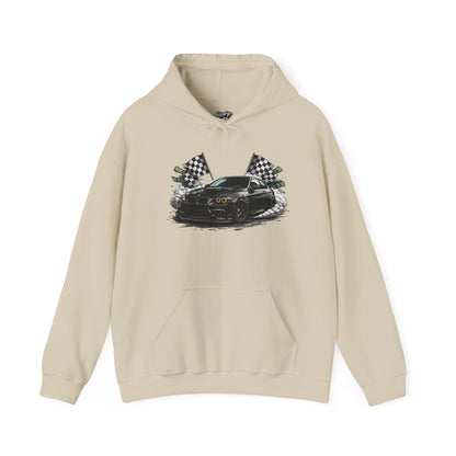 Racing Car Hoodie — Drip Mask Back Graphic Streetwear
