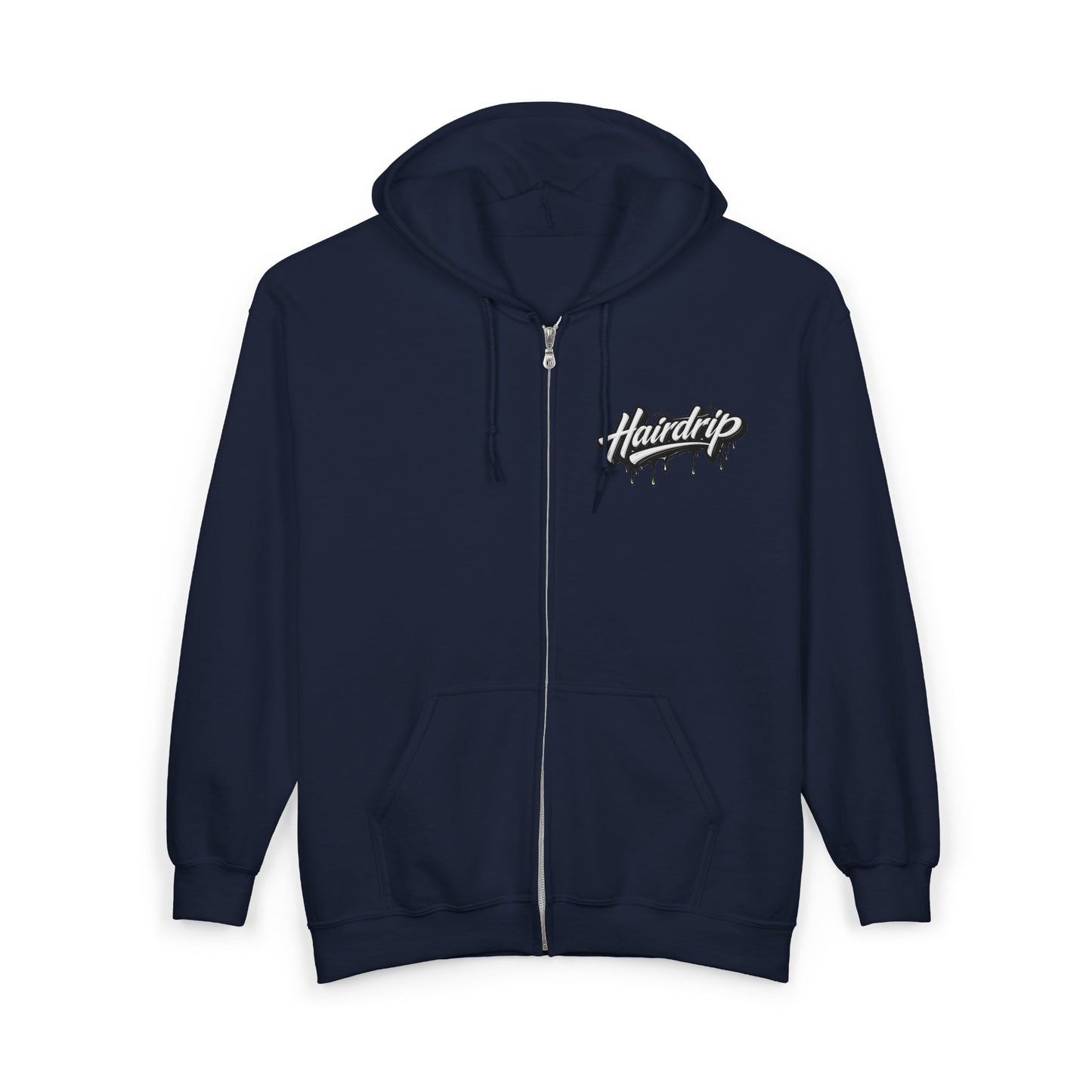 Hairdrip Logo Zip Hoodie – Barber Shop Barbering Crew Sweatshirt