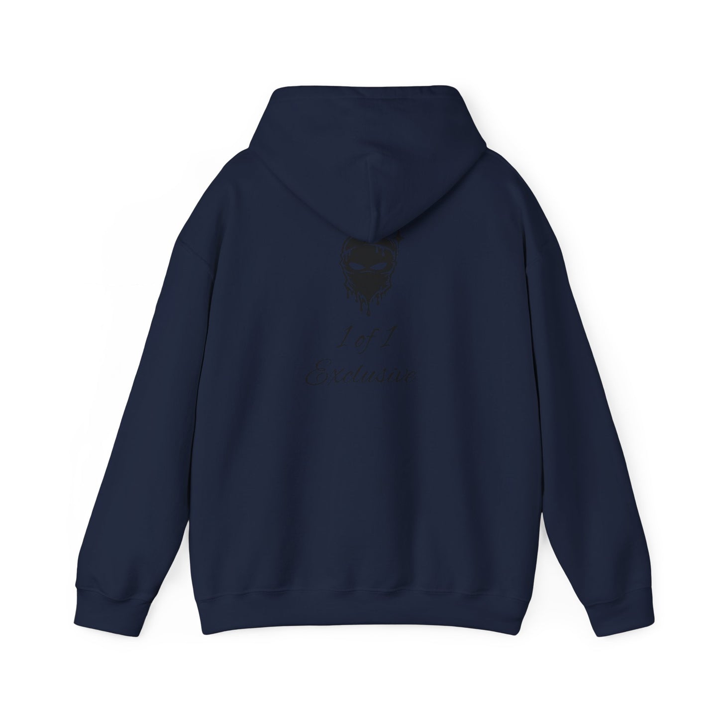 Exclusive "1 of 1" Hoodie — Minimal Script Design with Small Back Emblem