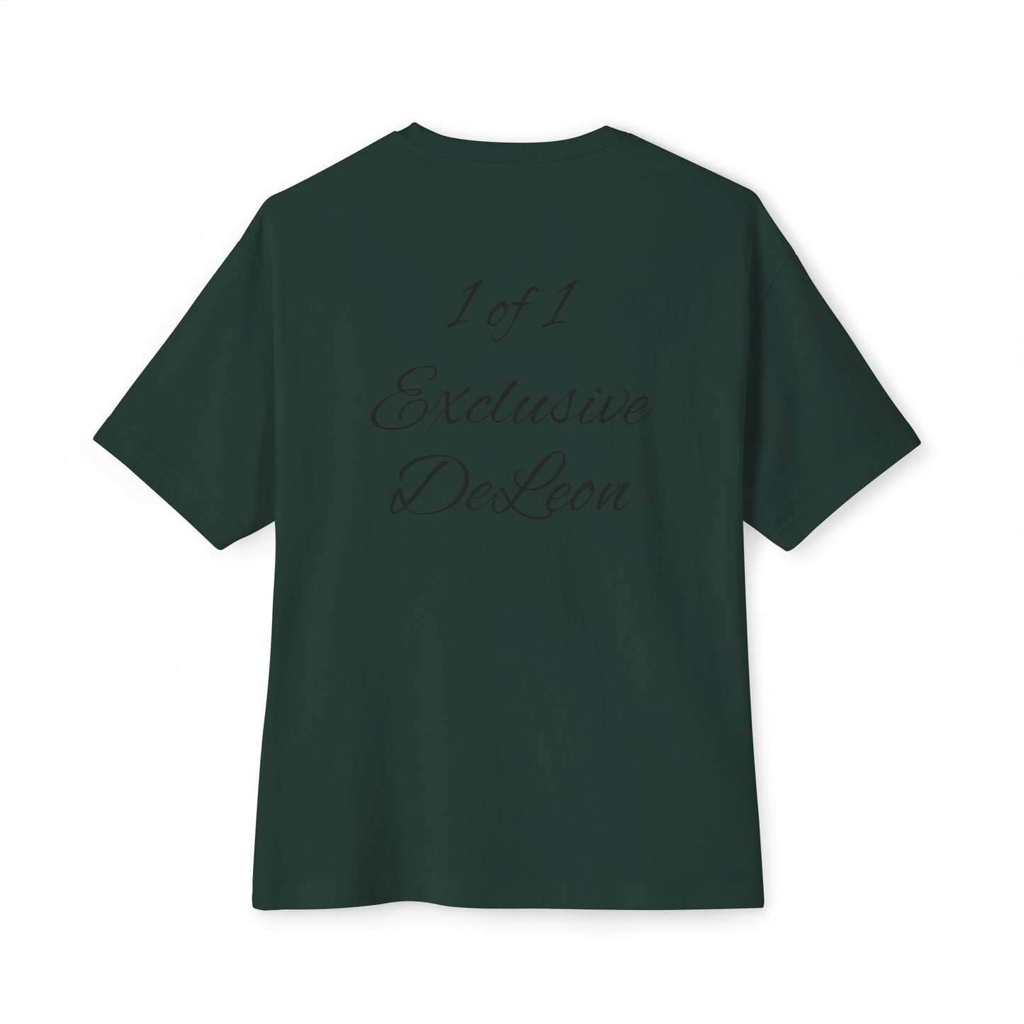 Exclusive DeLeon Graphic Tee — "1 of 1" Oversized Boxy Shirt