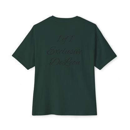 Exclusive DeLeon Graphic Tee — "1 of 1" Oversized Boxy Shirt