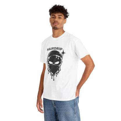 HairDrip Racing Tee — Drip Mask & Race Car Graphic T-Shirt