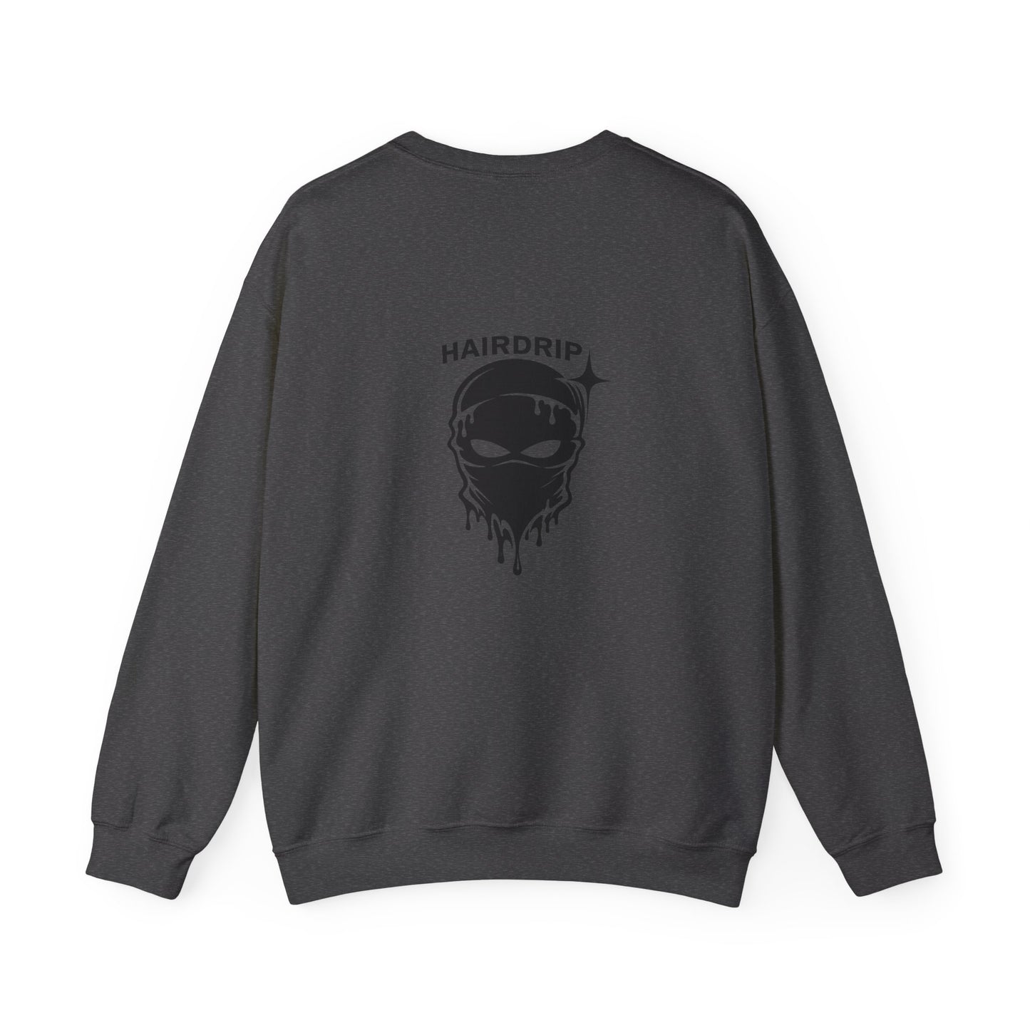 Car Crewneck Sweatshirt — 'Hairdrip' Drifting Muscle Car Design
