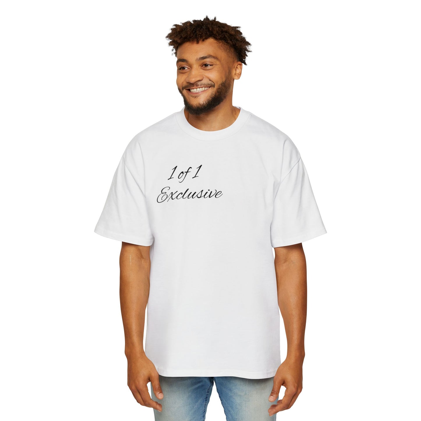 Oversized Tee — "1 of 1 Exclusive" Graphic T-Shirt (Hairdrip Drip Skull Back Print)