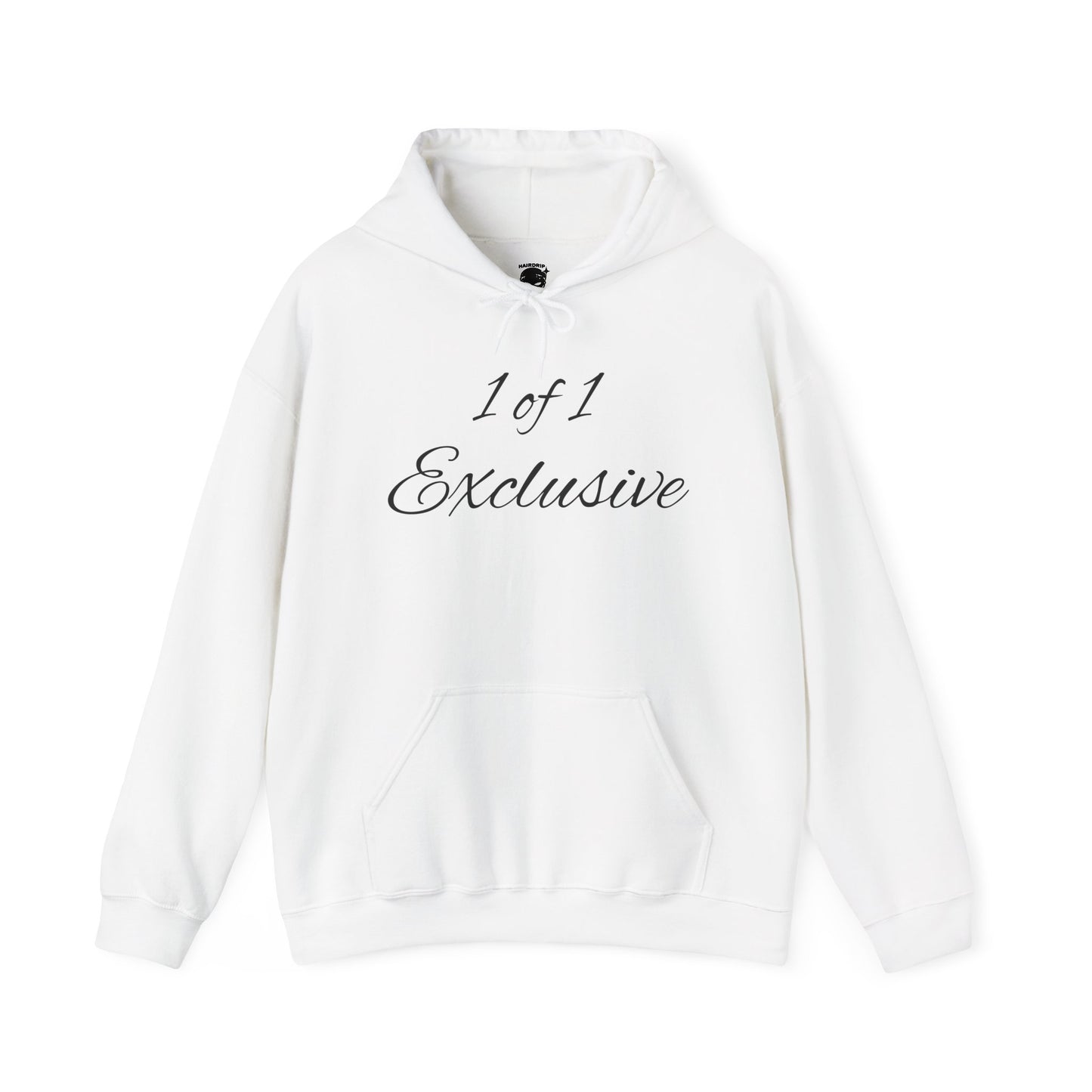 Exclusive "1 of 1" Hoodie — Minimal Script Design with Small Back Emblem