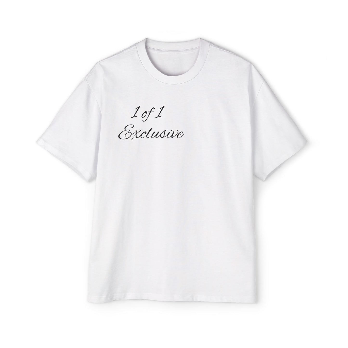 Oversized Tee — "1 of 1 Exclusive" Graphic T-Shirt (Hairdrip Drip Skull Back Print)